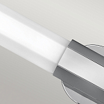 Бра для ванных комнат горизонтальное с длинным белым матовым плафоном в форме шестиугольника на круглом основании Hinkley варинант исполнения - 14 | Loft Concept в Москве