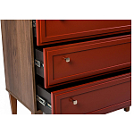 Комод красный из массива бука с 3-мя ящиками Wenge Light варинант исполнения - 5 | Loft Concept в Москве