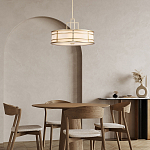 Подвесной светильник цвета латунь с белым матовым плафоном с геометрическим рисунком Feiss варинант исполнения - 8 | Loft Concept в Москве