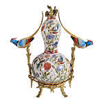 Ваза из фарфора с птицами и цветочной росписью Garden of Eden варинант исполнения - 2 | Loft Concept в Москве