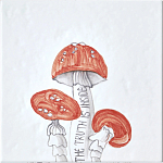 Плитка с узором Мухомор варинант исполнения - 2 | Loft Concept в Москве