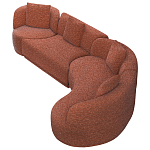 Модульный диван Calypso с кушеткой варинант исполнения - 2 | Loft Concept в Москве