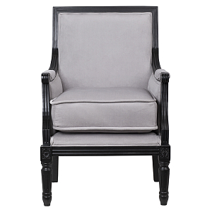 Кресло Harry Armchair black and grey velour