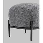 Пуф Стоун букле Fluffy темно-серый варинант исполнения - 2 | Loft Concept в Москве