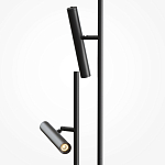 Напольный торшер светодионый черный Lumen Duo варинант исполнения - 2 | Loft Concept в Москве