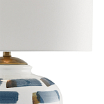 Настольная лампа керамическая с белым тканевым абажуром Perfect White Canvas варинант исполнения - 1 | Loft Concept в Москве