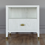 Прикроватная тумбочка с полкой Elsa Dreams White варинант исполнения - 5 | Loft Concept в Москве