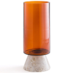 Высокая чаша из янтарного стекла Amber Marble Vase варинант исполнения - 1 | Loft Concept в Москве