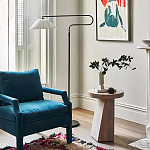 Дизайнерский журнальный стол с круглой каменной столешницей Utezu варинант исполнения - 2 | Loft Concept в Москве