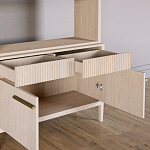 Стеллаж Primo с ящиками Светлый дуб  варинант исполнения - 6 | Loft Concept в Москве