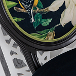 Стул чёрный из натурального бука с изображением птица в саду Blooming Magnolias варинант исполнения - 3 | Loft Concept в Москве