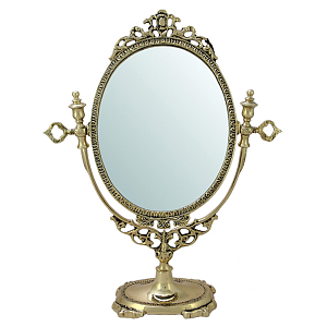 Зеркало настольное в бронзовой раме Royal Gold Mirrors 