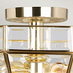 Потолочный светильник шестигранной формы с прозрачными стеклянным плафоном Elstead Lighting варинант исполнения - 10 | Loft Concept в Москве