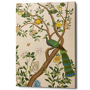 Картина с зеленым павлином Emperor's Bird