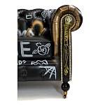 Диван в Лофт Честерфильд граффити из винтажной кожи GRAFFITI PARA Chesterfield варинант исполнения - 6 | Loft Concept в Москве