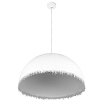 Подвесной светильник в форме купола белого цвета с ажурной бахромой Tactile Line варинант исполнения - 4 | Loft Concept в Москве