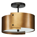 Потолочный светильник круглый светодиодный Semicircular Gold Panels старинная латунь варинант исполнения - 3 | Loft Concept в Москве