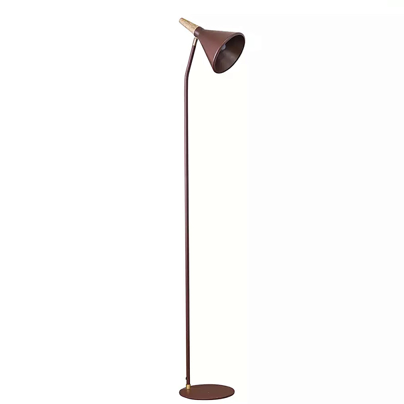 Торшер с конусообразным плафоном Plum Floor Lamp Сливовый Бежевый в Москве | Loft Concept 