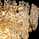 Люстра многоярусная с объемными прозрачными цветами Hanging Flowers варинант исполнения - 5 | Loft Concept в Москве