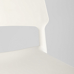 Пластиковый стул на ножках из массива бука Ferret White варинант исполнения - 9 | Loft Concept в Москве