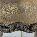 Металлический столик со столешницей в виде слеба Slabby варинант исполнения - 4 | Loft Concept в Москве