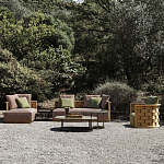 Дизайнерское уличное кресло из массива дерева с плетеной спинкой PALINFRASCA Armchair варинант исполнения - 3 | Loft Concept в Москве