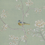 Обои ручная роспись Badminton Mercury Grey варинант исполнения - 3 | Loft Concept в Москве