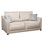 Диван двухместный раскладной светло-серый с кантом Pride варинант исполнения - 1 | Loft Concept в Москве