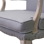 Кресло Aubrey Classical Armchair grey flax варинант исполнения - 4 | Loft Concept в Москве