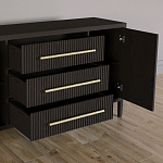 Буфет Primo с тремя ящиками и двумя фасадами Темный орех варинант исполнения - 4 | Loft Concept в Москве