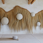 Большая дизайнерская Инсталляция из соломы RAFFIA Installation  варинант исполнения - 2 | Loft Concept в Москве