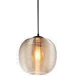 Подвесной светильник со стеклянным рельефным плафоном хром Perforated Glass 25 варинант исполнения - 1 | Loft Concept в Москве