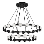 Люстра двухъярусная с круглыми светодиодными источниками света Maxine Light варинант исполнения - 3 | Loft Concept в Москве