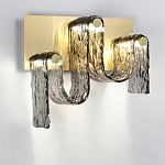 Бра волнистой формы из фактурного стекла Big Wave варинант исполнения - 2 | Loft Concept в Москве