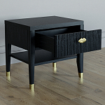 Прикроватная тумбочка с ящиком Elsa Dreams Black варинант исполнения - 2 | Loft Concept в Москве