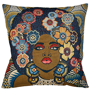 Декоративная подушка Girl in Flowers 2