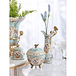 Шкатулка голубого цвета с цветочными орнаментами Blue Garden варинант исполнения - 6 | Loft Concept в Москве