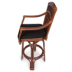 Барный стул из ротанга Eloise коричневый варинант исполнения - 3 | Loft Concept в Москве