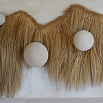 Большая дизайнерская Инсталляция из соломы RAFFIA Installation  варинант исполнения - 5 | Loft Concept в Москве
