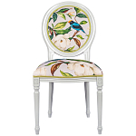 Стул светло-серый из натурального бука с изображением птицы в саду Blooming Birds варинант исполнения - 1 | Loft Concept в Москве