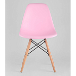 Пластиковый стул на ножках из массива бука Eames Pink варинант исполнения - 4 | Loft Concept в Москве
