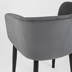 Мягкое кресло на металлических ножках Shaggy Dark Grey варинант исполнения - 6 | Loft Concept в Москве