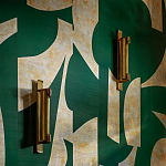 Обои ручная роспись в стиле Арт-деко Symphony Original colourway on Jade silk dupion варинант исполнения - 2 | Loft Concept в Москве