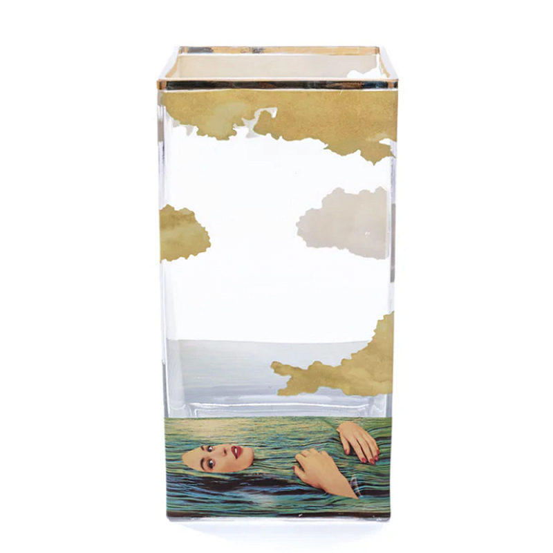 Стеклянная ваза SELETTI Seagirl Big  Мульти в Москве | Loft Concept 