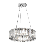 Люстра подвесная круглая с множеством вертикальных прямоугольных кристаллов Kichler варинант исполнения - 2 | Loft Concept в Москве