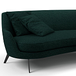 Мебельная ткань Шенилл темно-зеленый цвет 138 см T4-36 варинант исполнения - 5 | Loft Concept в Москве