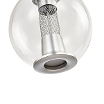 Подвесной светильник с плафоном в форме шара Inner Gleam Orb silver варинант исполнения - 6 | Loft Concept в Москве