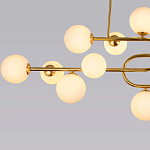 Люстра подвесная с белыми лампами в форме шара Flute варинант исполнения - 3 | Loft Concept в Москве