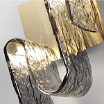 Бра волнистой формы из фактурного стекла Wave варинант исполнения - 4 | Loft Concept в Москве