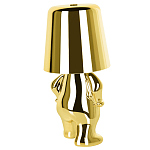 Настольная лампа фигурная золотого цвета с гладким абажуром Высота 19 см Sophia варинант исполнения - 6 | Loft Concept в Москве